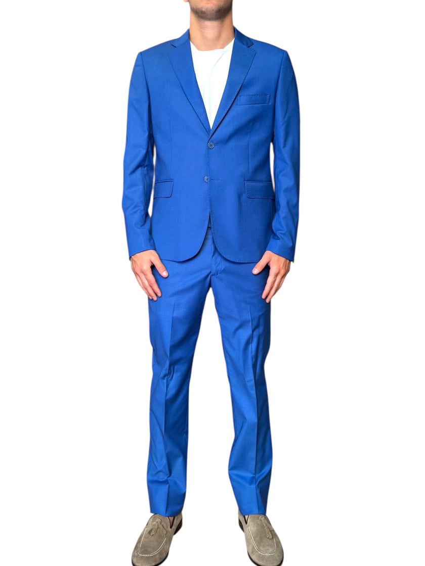 Abito con giacca monopetto in tessuto tela ELIO SANTINI