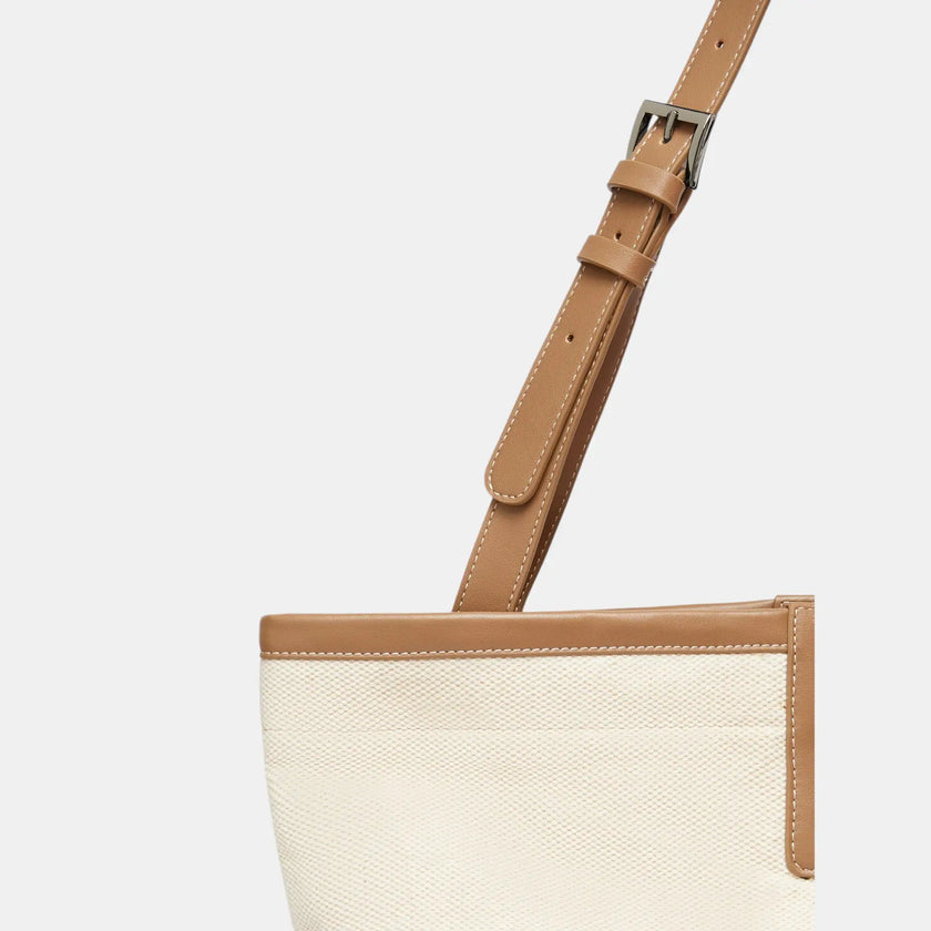 BORSA BCHECRU SHOPPER IN CANVAS