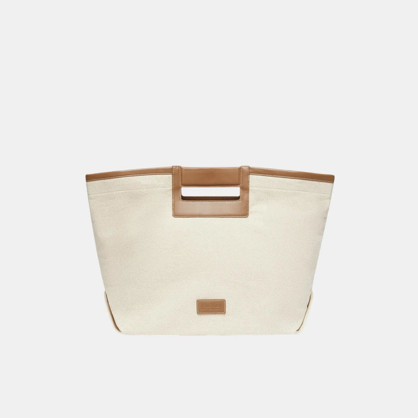 BORSA BCHECRU SHOPPER IN CANVAS