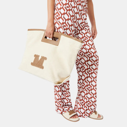 BORSA BCHECRU SHOPPER IN CANVAS