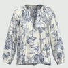 Blusa eden a fantasia con scollatura v EMME MARELLA — vista frontale | WEMAX