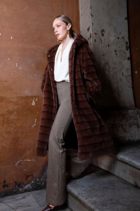 ECOPELLICCIA LUNGA EGO CON CAPPUCCIO