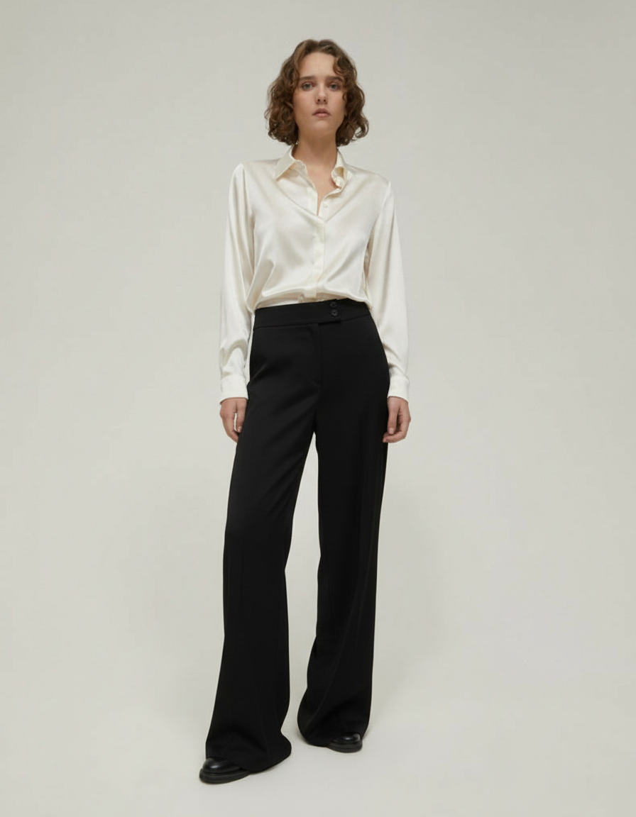 PANTALONE DI PENNY BLACK AMPIO IN CADY
