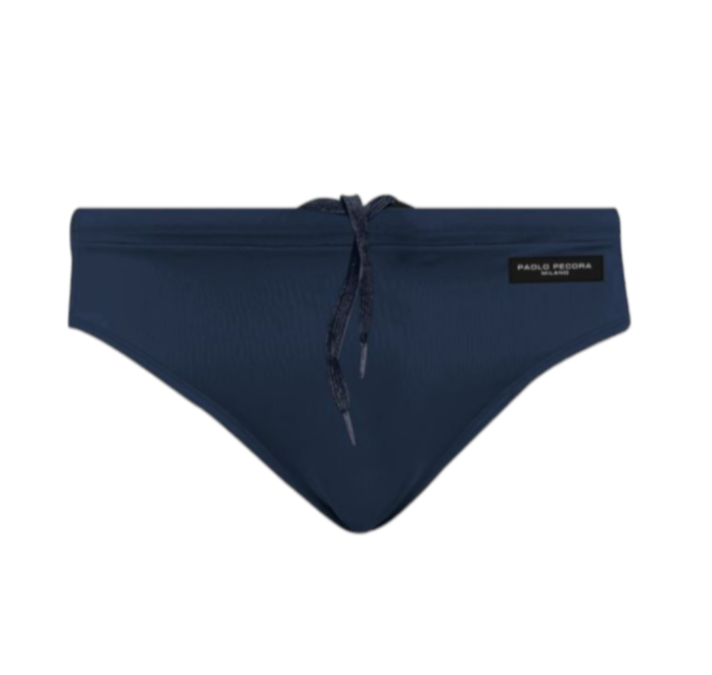 Costume slip elasticizzato con lacci e logo. PAOLO PECORA