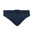 Costume slip elasticizzato con lacci e logo. PAOLO PECORA