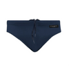 Costume slip elasticizzato con lacci e logo. PAOLO PECORA
