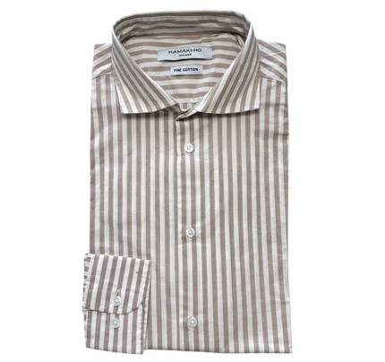 Camicia slim fit con motivo a righe HAMAKI-HO
