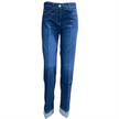 Jeans a zampa con risvolti a contrasto PENNYBLACK