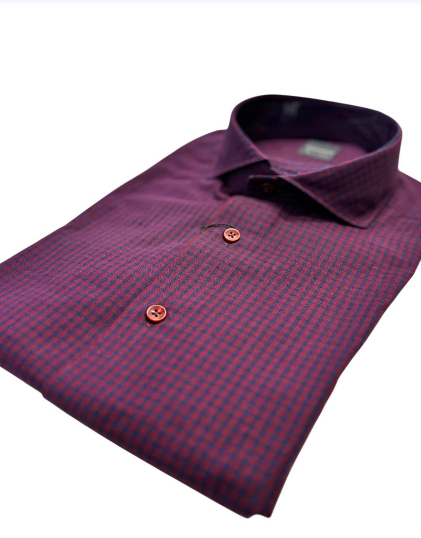 Camicia con fantasia a quadri BOTTEGA ARTIGIANA