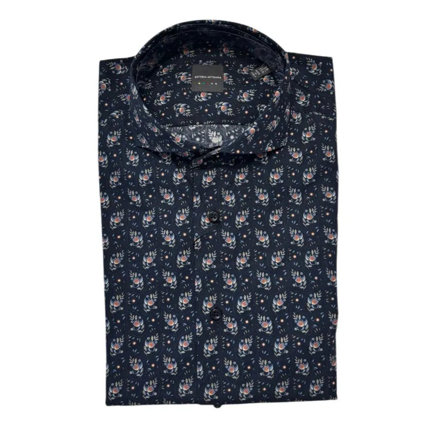 Camicia FER12MLI19840 con fantasia a fiori BOTTEGA ARTIGIANA