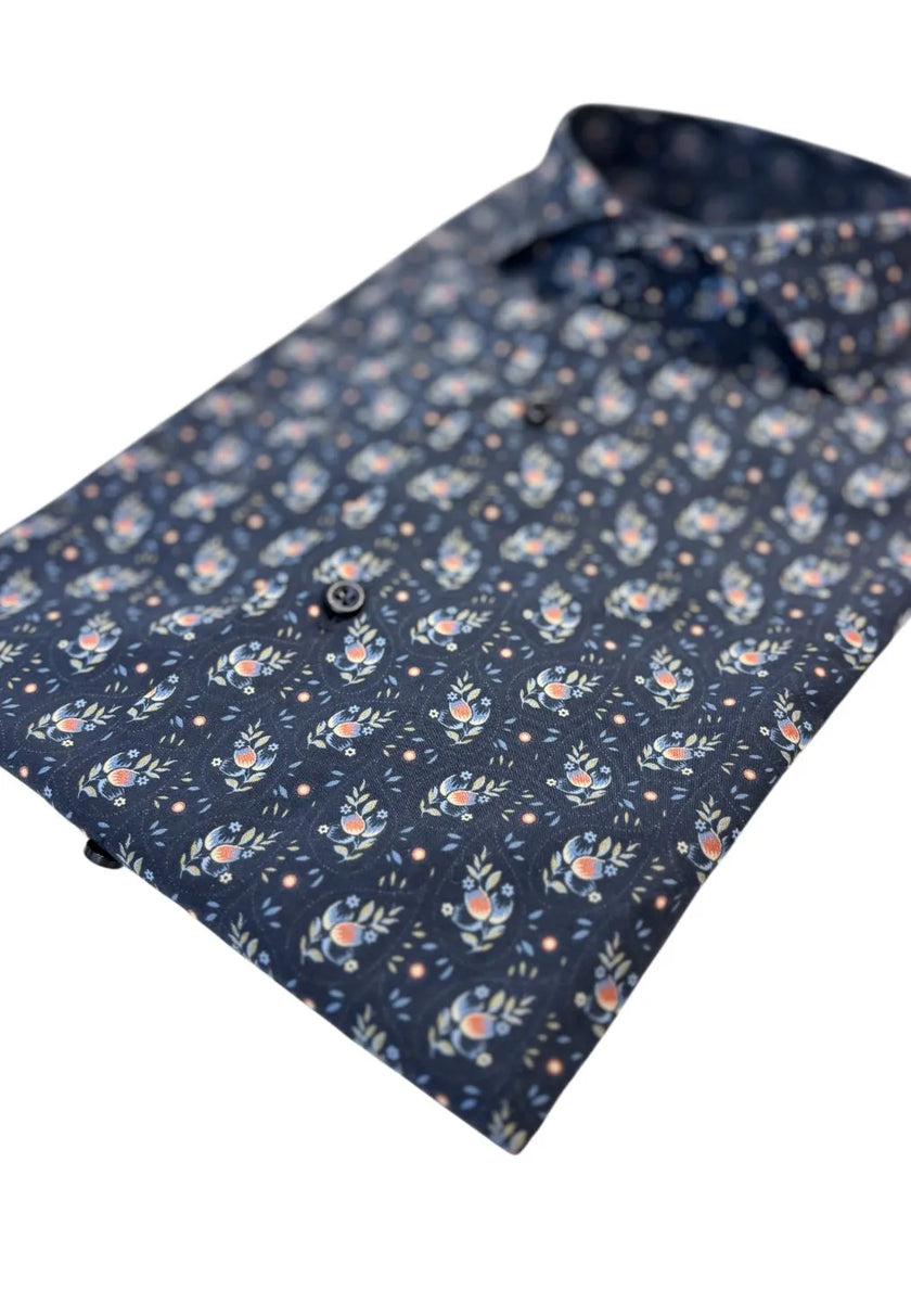 Camicia FER12MLI19840 con fantasia a fiori BOTTEGA ARTIGIANA