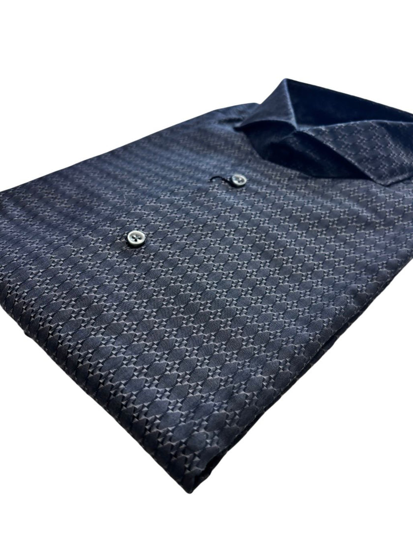 Camicia FEER22MLI181500 con trama tono su tono BOTTEGA ARTIGIANA