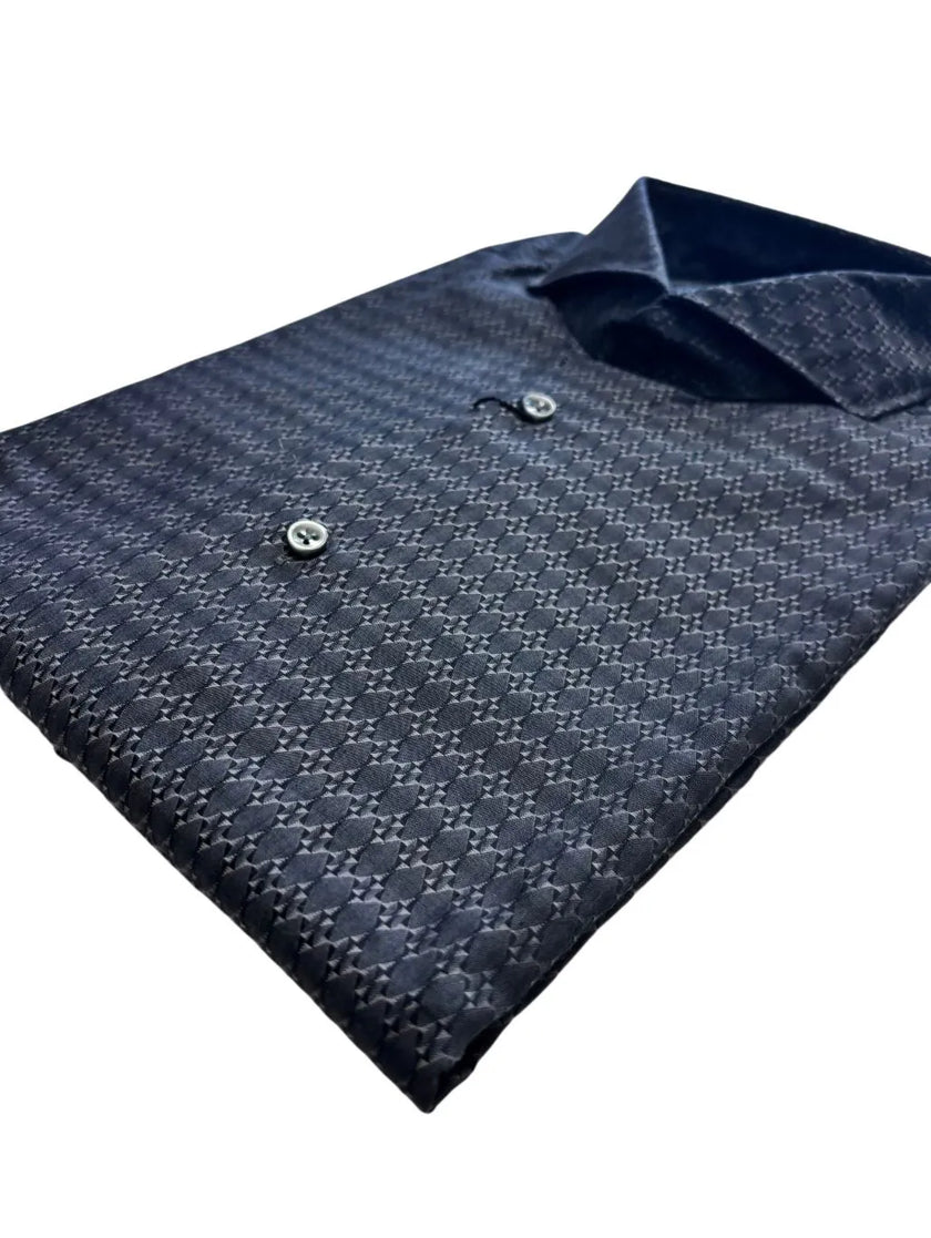 Camicia FEER22MLI181500 con trama tono su tono BOTTEGA ARTIGIANA