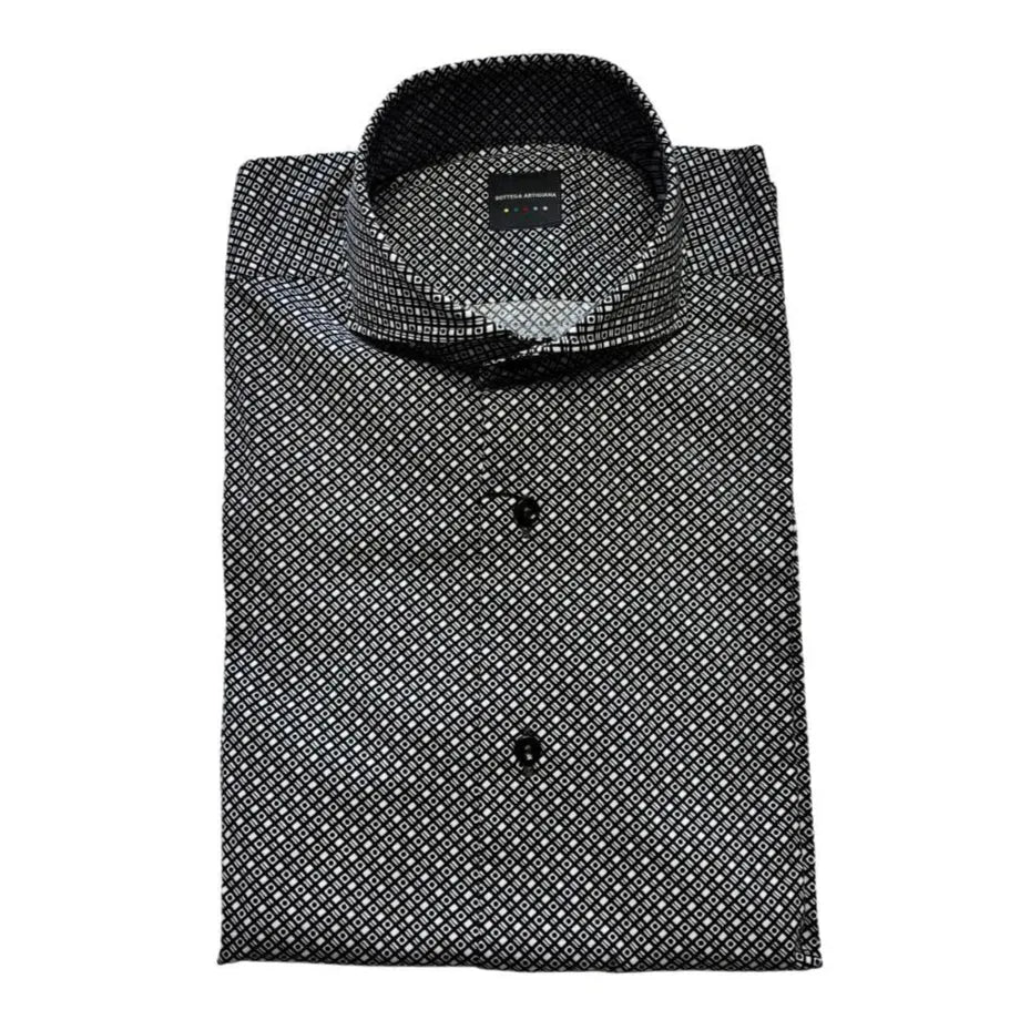 Camicia FER22MLI18400 con fantasia geometrica BOTTEGA ARTIGIANA