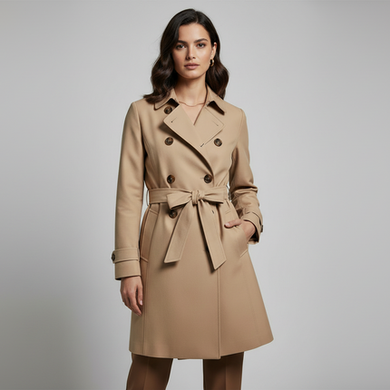 TRENCH FINALE DOPPIO PETTO STRETCH FIT