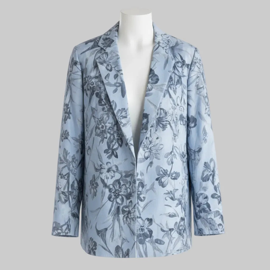 Giacca fulmine floreale comfort fit EMME MARELLA — vista frontale | WEMAX
