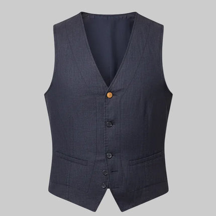 Gilet con bordi sfrangiati alle maniche e chiusura 6 bottoni