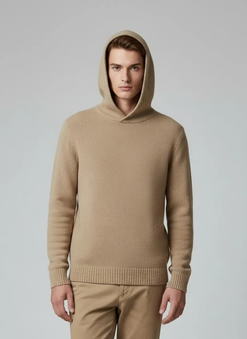 FELPA IN  MAGLIA 3030 SCULL CON CAPPUCCIO