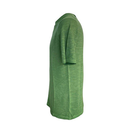 Maglia girocollo con bordi a costine