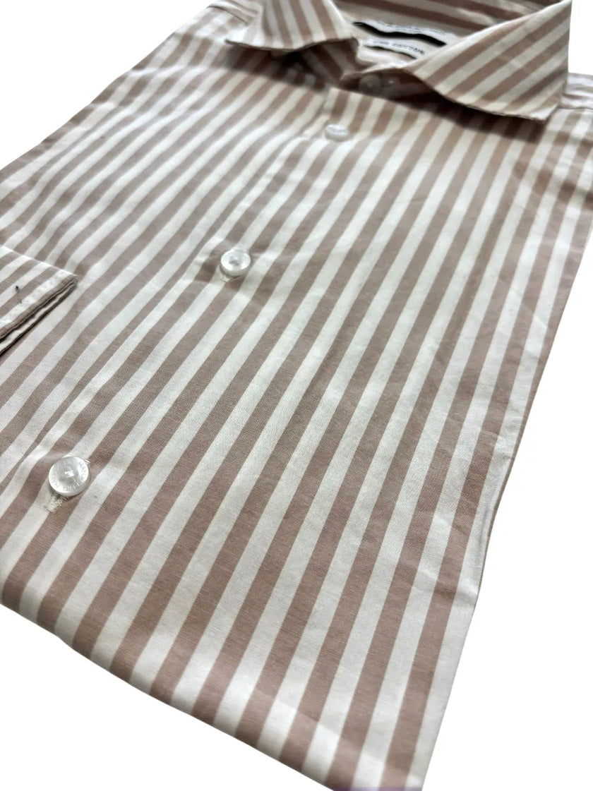Camicia slim fit con motivo a righe HAMAKI-HO