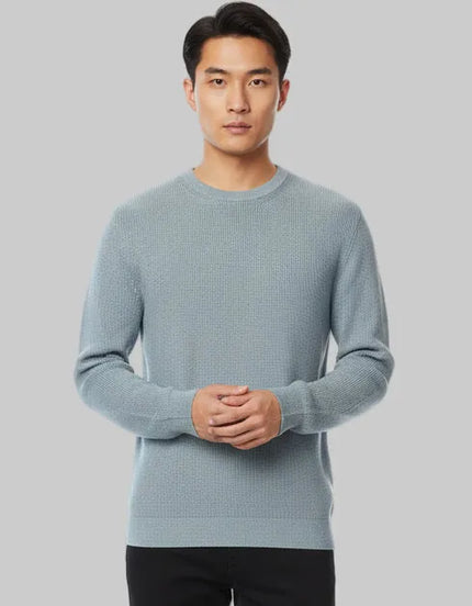 Maglia Giro Collo Micro Trama ALTATENSIONE, Bianco — vista retro/laterale | WEMAX
