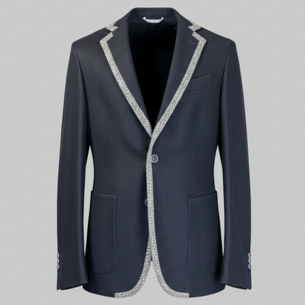 Giacca con profilo a contrasto