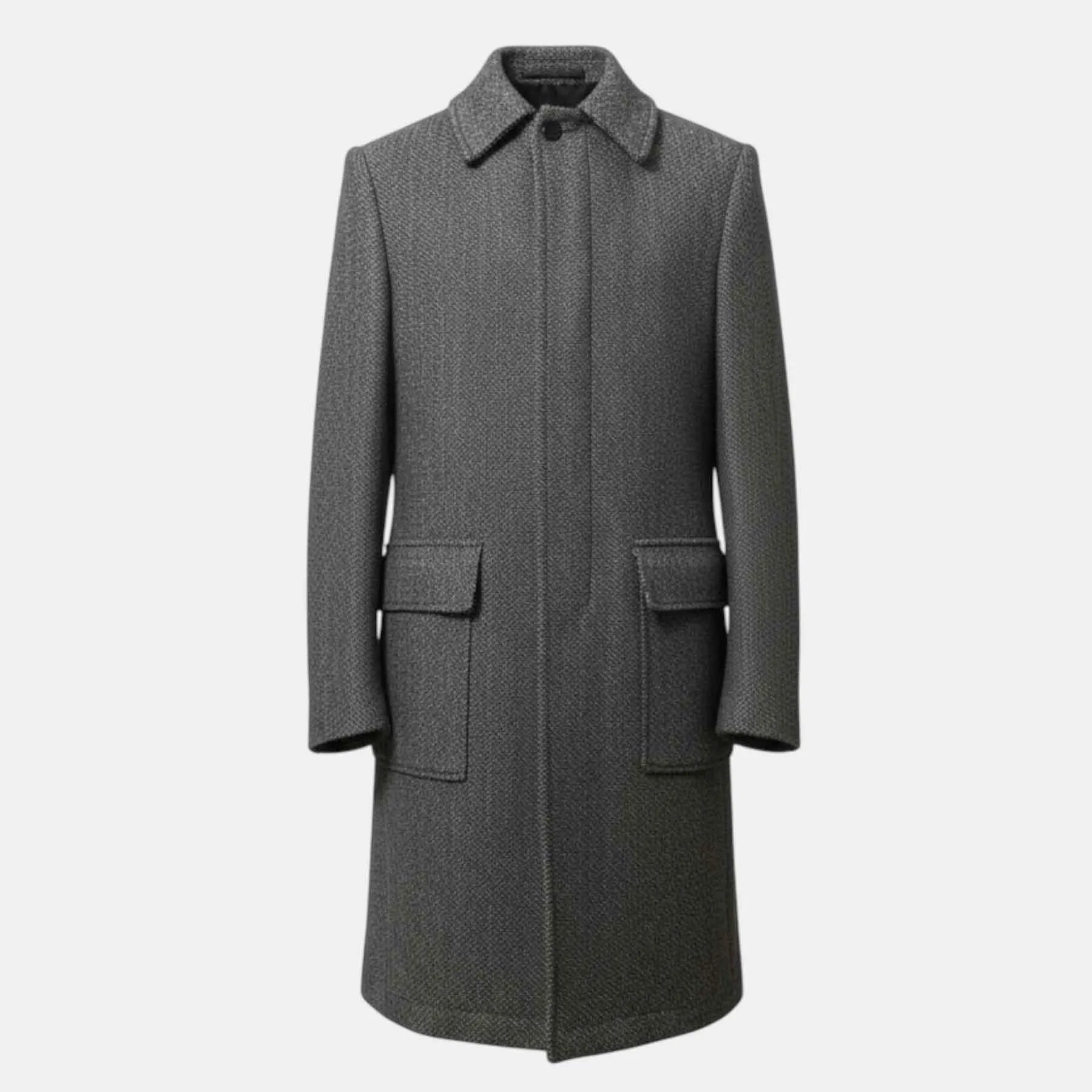 Cappotto Monopetto T618M5994206 in Lana spigato