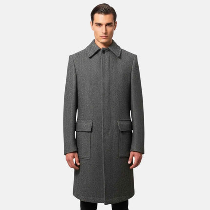 Cappotto Monopetto T618M5994206 in Lana spigato