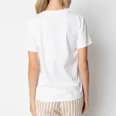 T-Shirt con Fantasia a Fiori e Dettagli in Strass GIULIA VALLI