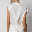 Blusa con collo sciallato e sovrapposto GIULIA VALLI