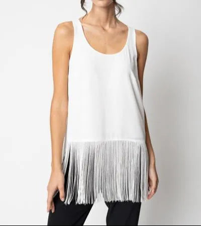 Blusa giromanica con frange GIULIA VALLI