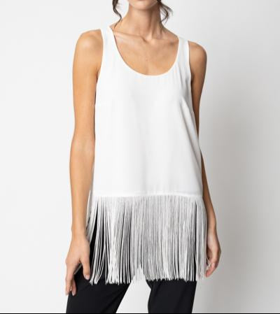 Blusa giromanica con frange GIULIA VALLI