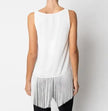 Blusa giromanica con frange GIULIA VALLI