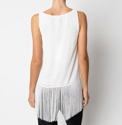 Blusa giromanica con frange GIULIA VALLI