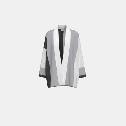 CARDIGAN APERTO EMMGELA IN LUREX E LINO