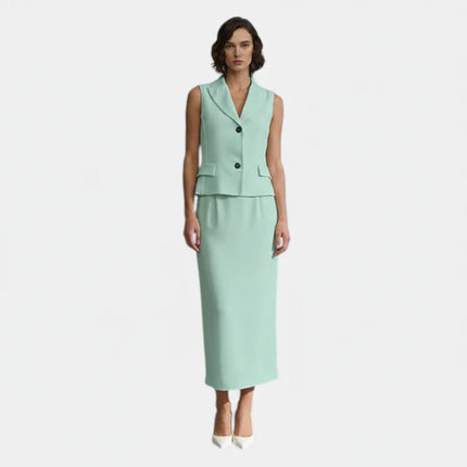 COMPLETO GEW070 GILET CON GONNA LONGUETTE