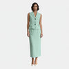COMPLETO GEW070 GILET CON GONNA LONGUETTE