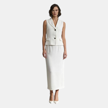 COMPLETO GEW070 GILET CON GONNA LONGUETTE