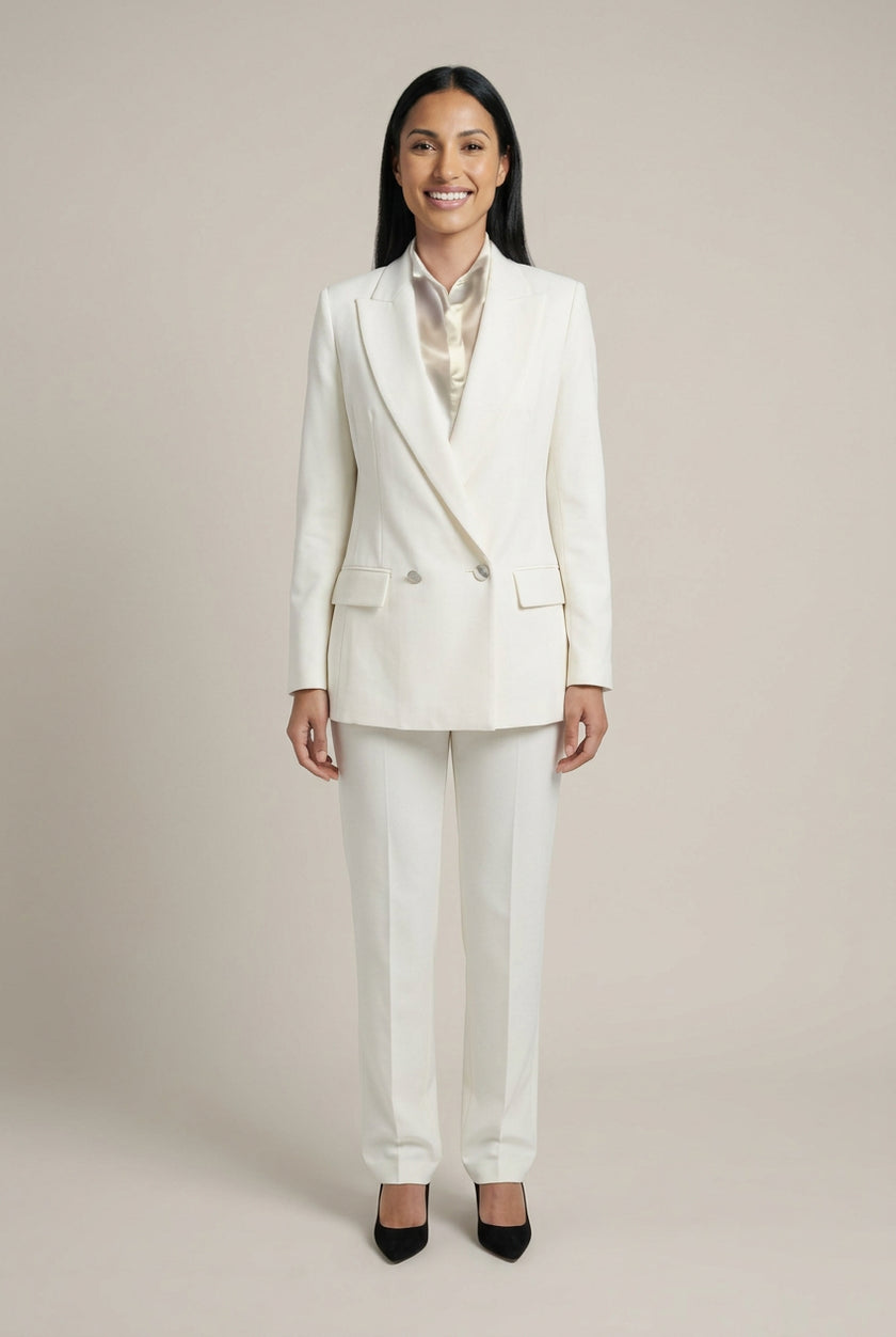 Giulia Valli - Completo giacca + pantalone vaniglia