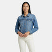 GIUBBINO IN DENIM GEX220 CON PERLE