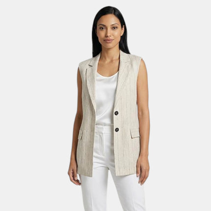 GILET LUNGO GEY000 GESSATO