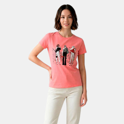 T-SHIRT GEZ570 DISEGNO DONNE