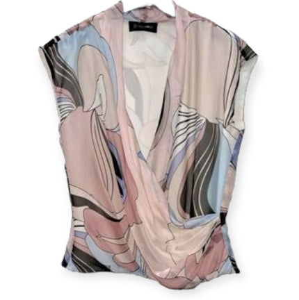 Blusa fantasia con collo sciallato GIULIA VALLI