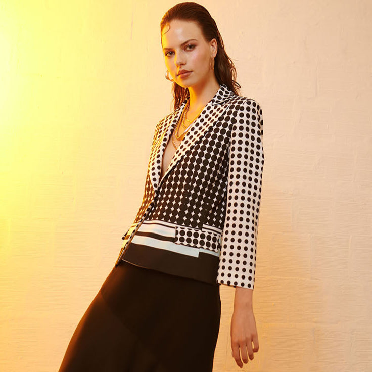 Giacca a pois con 1 bottone GIULIA VALLI