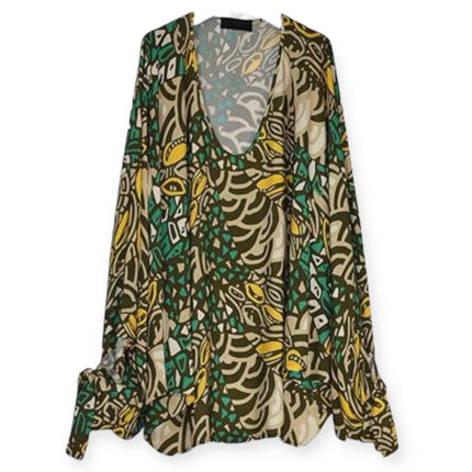 Blusa a fantasia con scollo ampio GIULIA VALLI