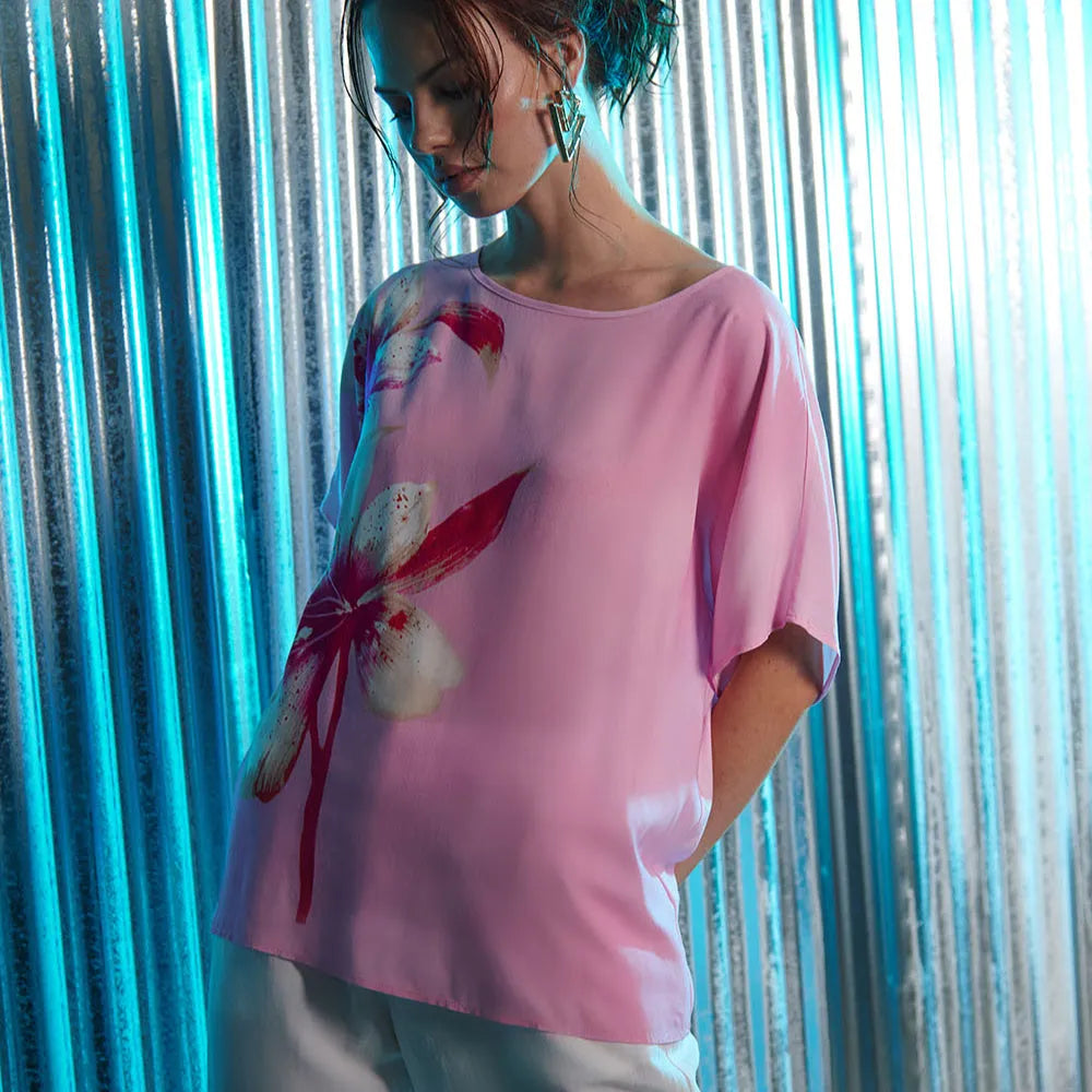 Maglia con fantasia floreale GIULIA VALLI
