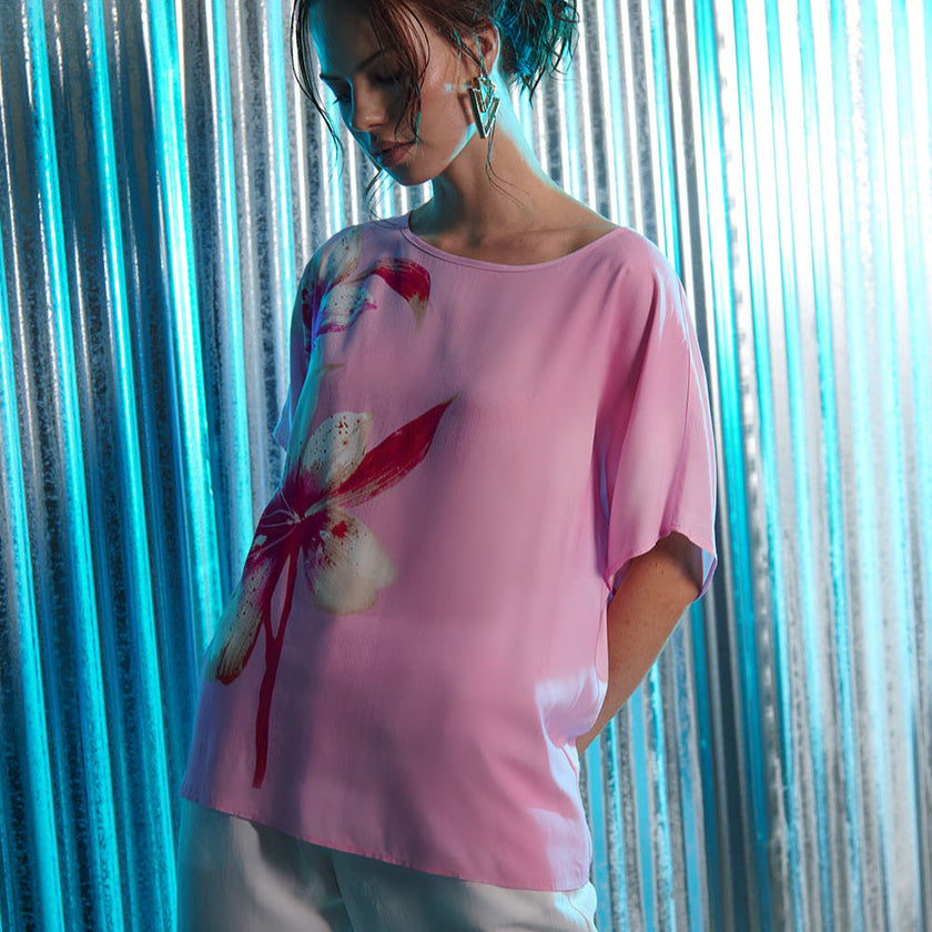 Maglia con fantasia floreale GIULIA VALLI