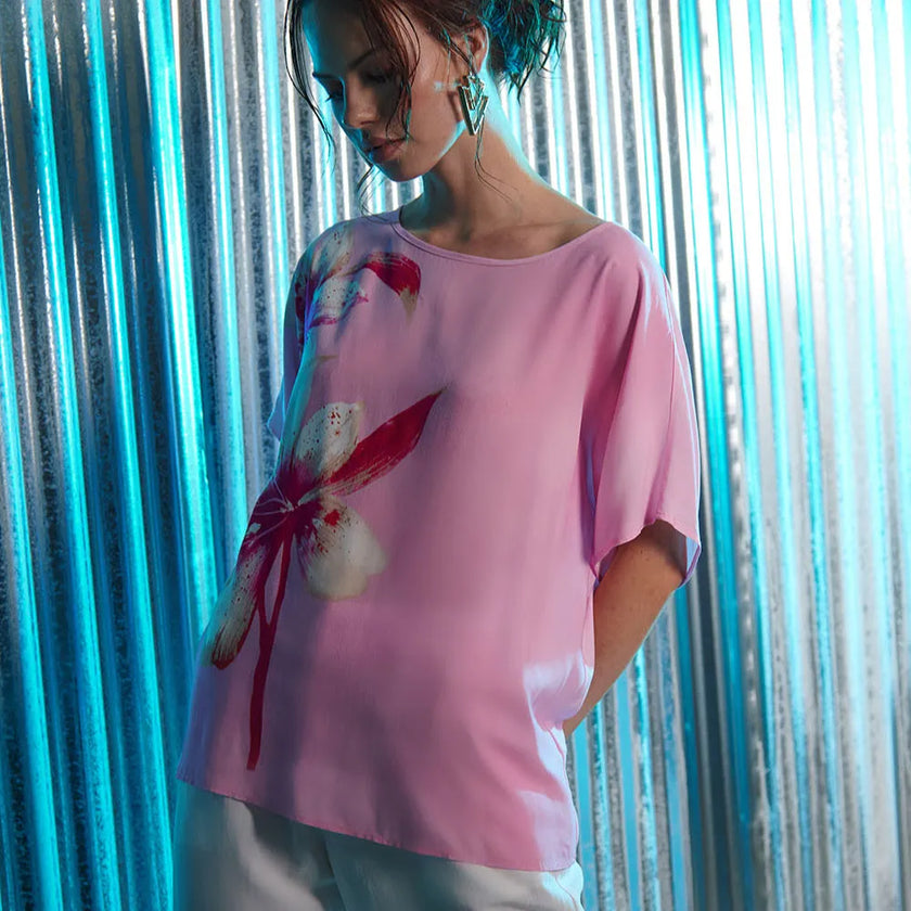 Maglia con fantasia floreale GIULIA VALLI