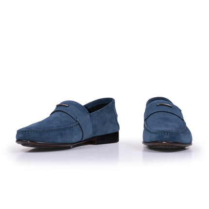 Mocassino in Camoscio College con Bendina Logo