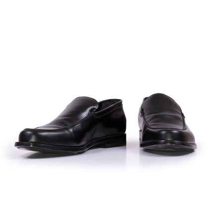 Mocassino in pelle Modello College e Logo Davanti